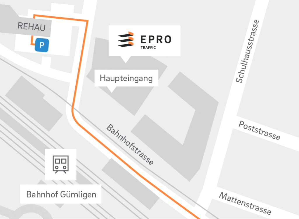 Anfahrtskarte